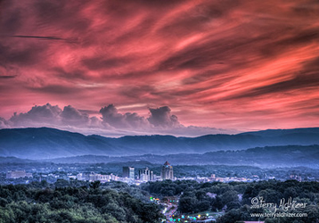 Summer Sky Sunset Waves By Terry Aldhizer